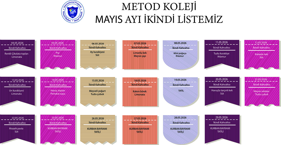 YEMEK LİSTESİ  İKİNDİ
