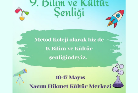 16-17 Mayıs 9. Bilim ve Kültür Şenliği