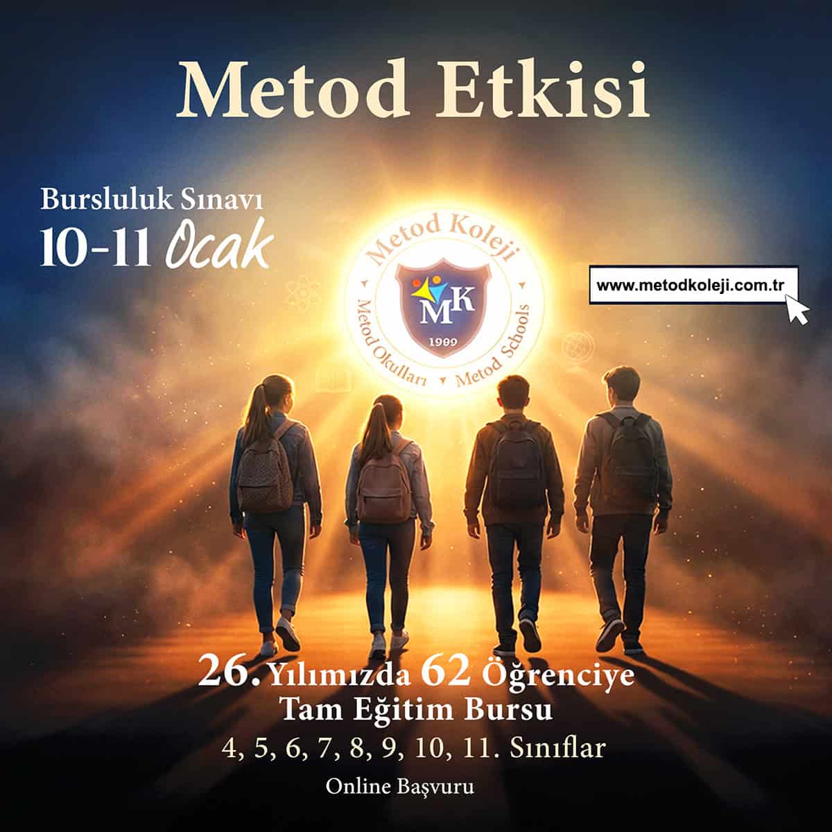 Metod Koleji Bursluluk Sınavı ile Geleceğe Güçlü Bir Adım