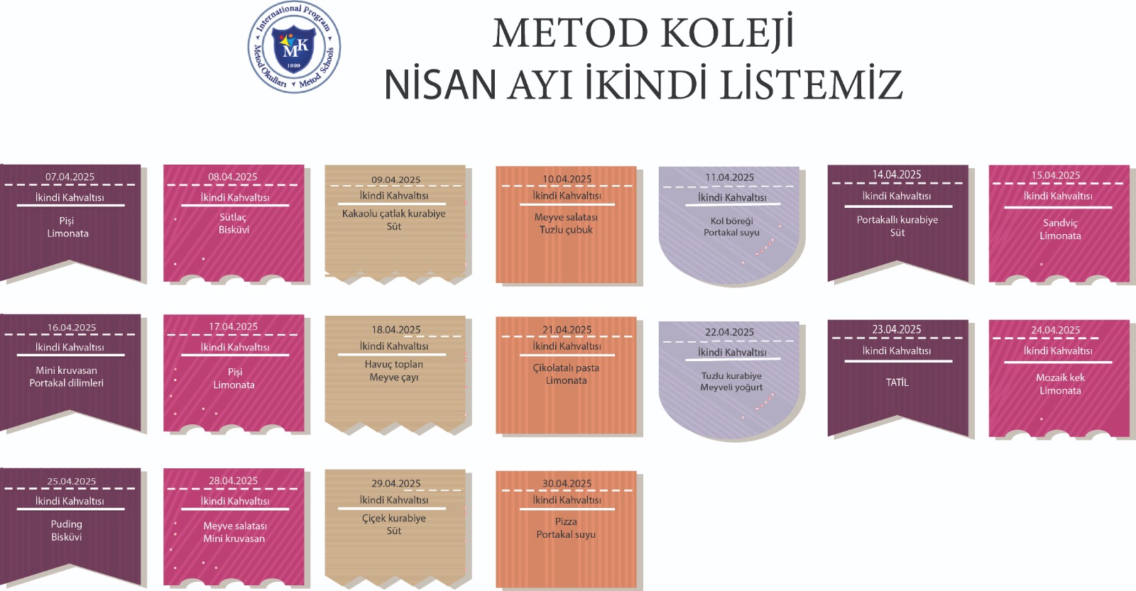 Nisan 2025 İkindi Listesi
